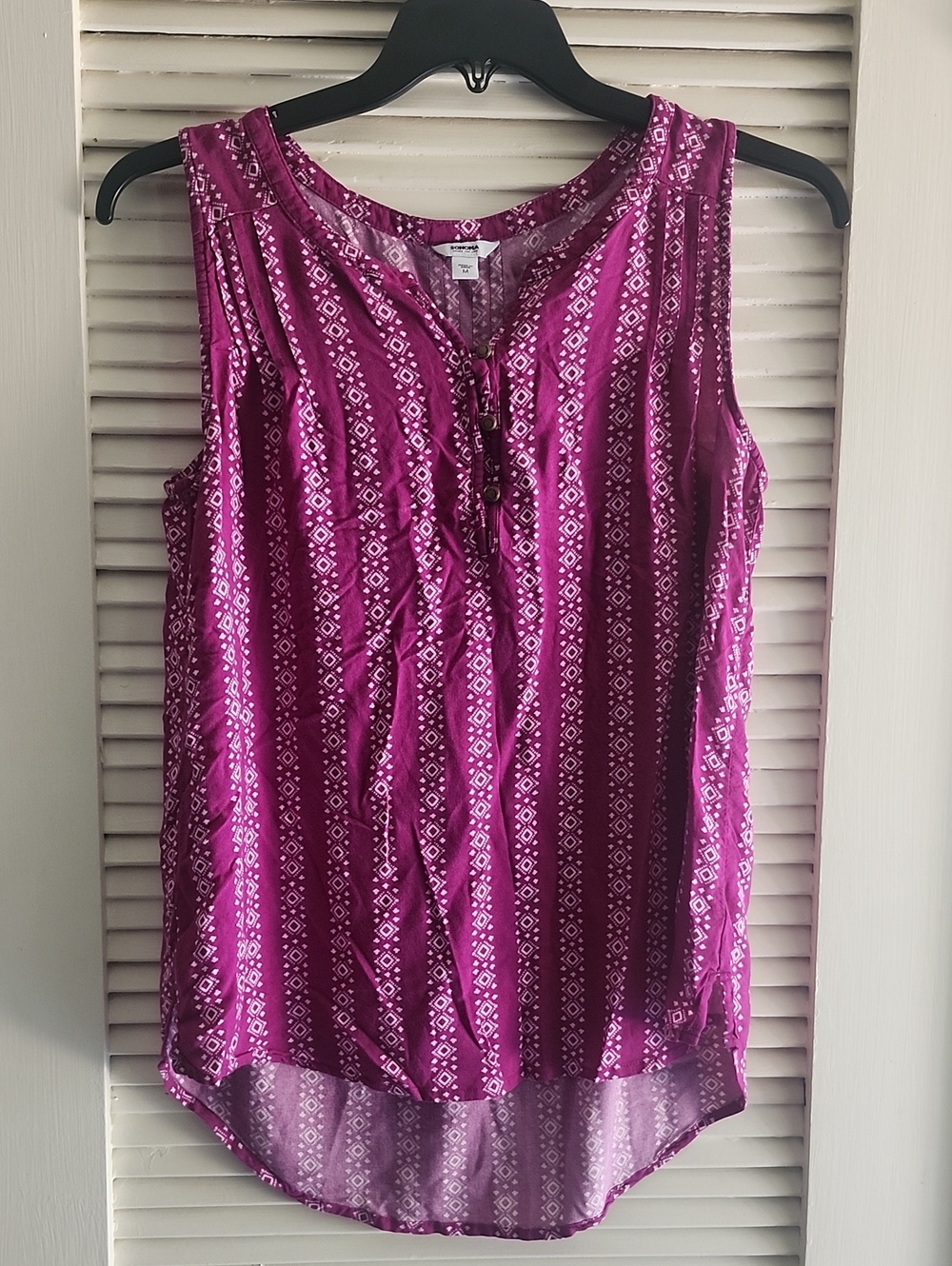 Sonoma Fuschia Sleeveless Top
